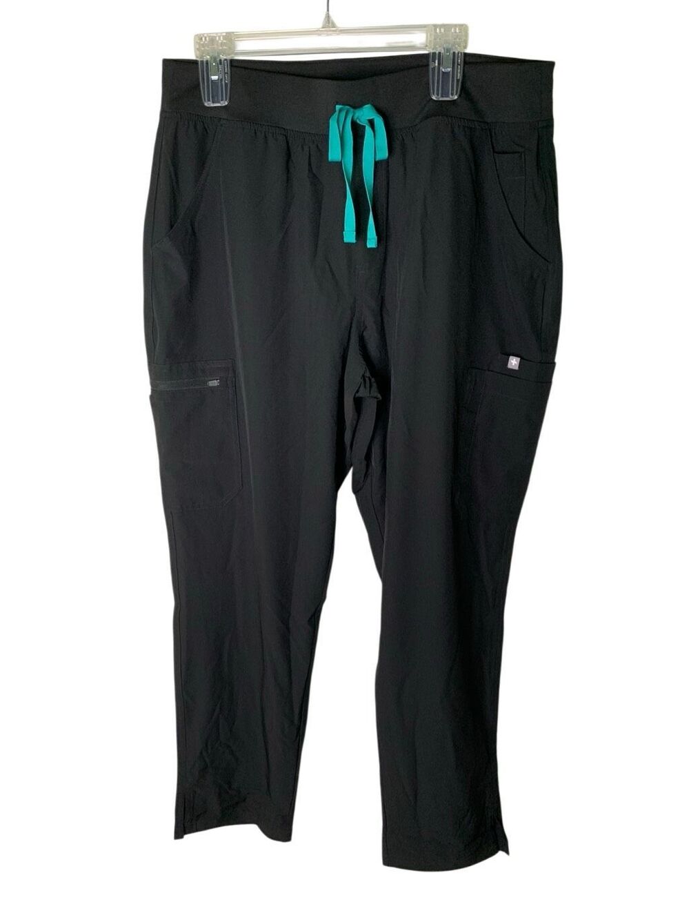 Figs Yola Freex lined scrub pants black women's size XL NEW WITH TAGS